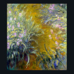 Claude Monet The Path through the Irises ポスター<br><div class="desc">A path through a garden of irises as painted by Claude Monet.</div>
