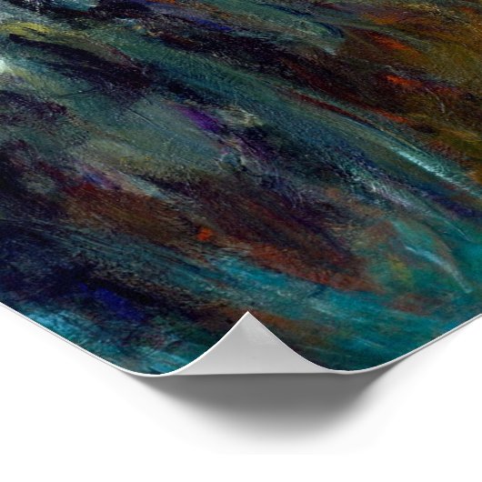 Claude Monet The Path through the Irises ポスター (角)