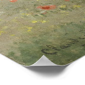 Claude Monet The Poppy Field near Argenteuil ポスター (角)