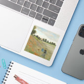 Claude Monet The Poppy Field near Argenteuil Art シール (ノートパソコンとiPhone)