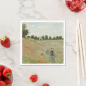 Claude Monet The Poppy Field near Argenteuil Art スタンダードカクテルナプキン (インサイチュ)
