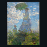 Claude Monet - The Promenade, Woman with a Parasol ノートブック<br><div class="desc">The Promenade,  Woman with a Parasol / Madame Monet and Her Son / La Promenade / La Femme a l'ombrelle - Claude Monet,  1875</div>