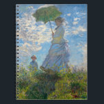 Claude Monet - The Promenade, Woman with a Parasol ノートブック<br><div class="desc">The Promenade,  Woman with a Parasol / Madame Monet and Her Son / La Promenade / La Femme a l'ombrelle - Claude Monet,  1875</div>