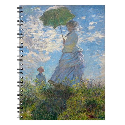 Claude Monet - The Promenade, Woman with a Parasol ノートブック (正面)