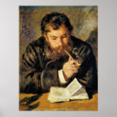 Claude Monet (The Reader) by Renoir ポスター (正面)