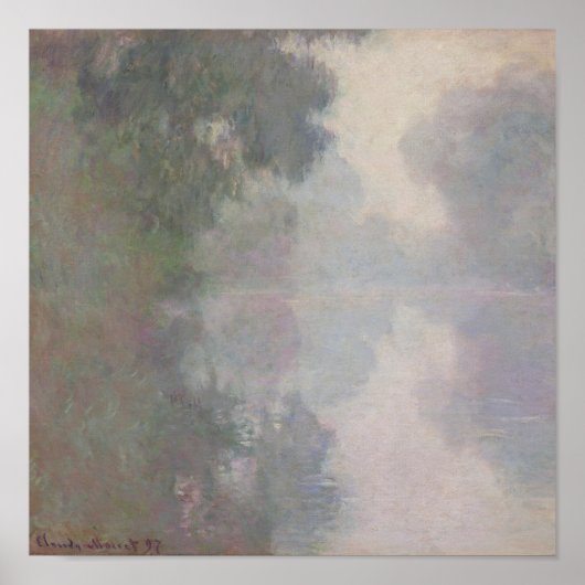 Claude Monet | The Seine at Giverny, Morning Mists ポスター (正面)