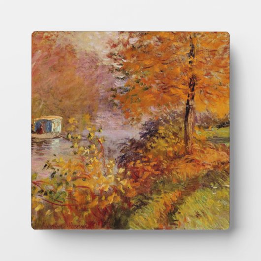 Claude Monet, The Studio Boat, フォトプラーク (正面)