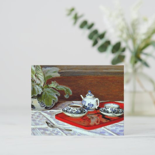 Claude Monet - The Tea Set, ポストカード (スタンド正面)