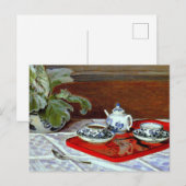 Claude Monet - The Tea Set, ポストカード (正面/裏面)