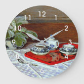 Claude Monet - The Tea Set, ラージ壁時計 (正面)