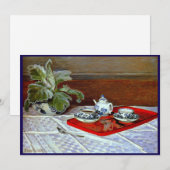 Claude Monet - The Tea Set, 招待状 (正面/裏面)