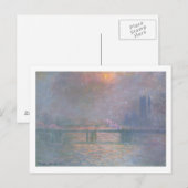 Claude Monet | The Thames with Charing Cross ポストカード (正面/裏面)