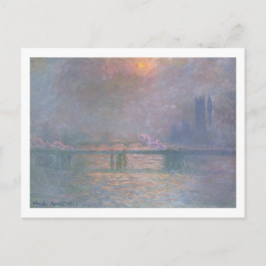 Claude Monet | The Thames with Charing Cross ポストカード (正面)
