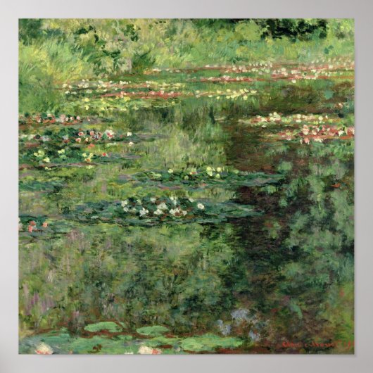 Claude Monet | The Waterlily Pond ポスター (正面)