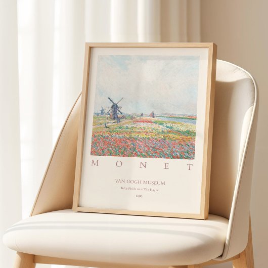 Claude Monet Tulip Fields Hague 1886 ポスター