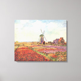 Claude Monet – Tulip fields in Holland – 1886 キャンバスプリント