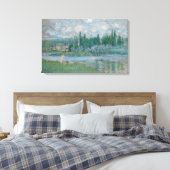 Claude Monet – Vue de Vétheuil-sur-Seine – 1880 キャンバスプリント (インサイチュ (寝室))