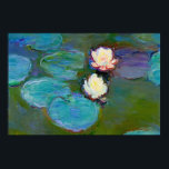 Claude Monet - Water Lilies  ポスター<br><div class="desc">Date: 1898| Water Lilies (or Nymphéas) is a series of approximately 250 oil paintings by French Impressionist Claude Monet (1840–1926). The paintings depict his flower garden at his home in Giverny and were the main focus of his artistic production during the last thirty years of his life</div>