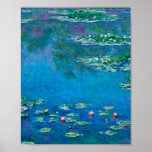 Claude Monet - Water Lilies 1906 ポスター<br><div class="desc">Claude Monet - Water Lilies (1906). Famous art painting.</div>