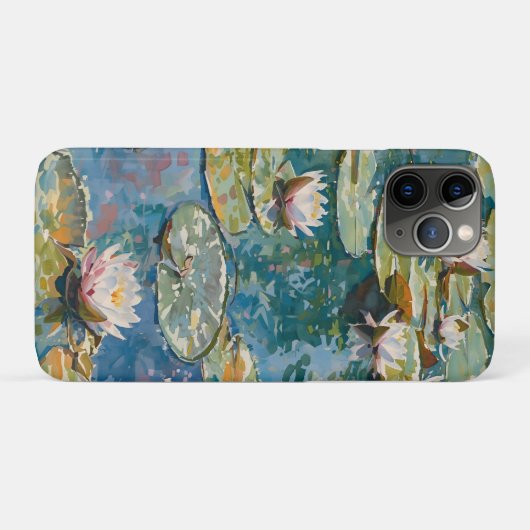 Claude Monet Water Lilies 1916 Fine Art  Case-Mate iPhoneケース (裏面(横))