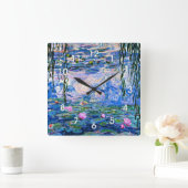 Claude Monet - Water Lilies, 1919, スクエア壁時計 (ホーム)