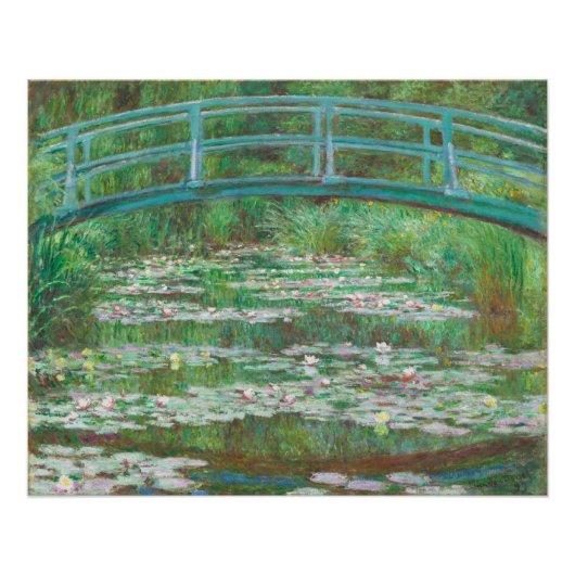 Claude Monet - Water Lilies and Japanese Bridge  ポスター (正面)