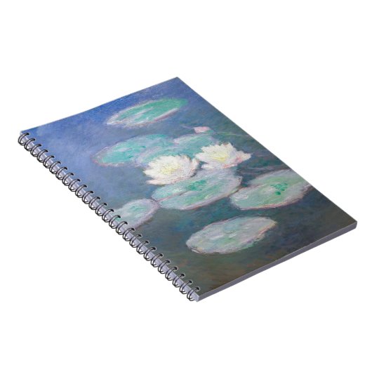 Claude Monet - Water Lilies, Evening Effect ノートブック (右側)