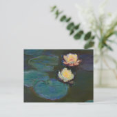 Claude Monet Water Lilies Impressionist Oil Art ポストカード (スタンド正面)