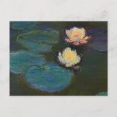 Claude Monet Water Lilies Impressionist Oil Art ポストカード (正面)