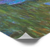 Claude Monet - Water Lilies Purple ポスター (角)