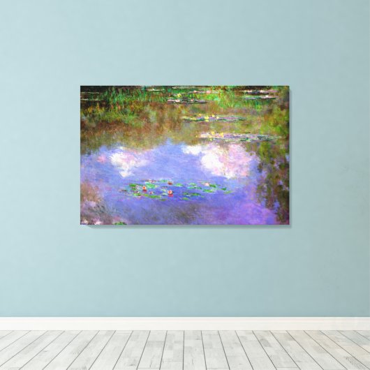 Claude Monet - Water-Lilies, The Clouds, キャンバスプリント (インサイチュ (ウッドフロア))