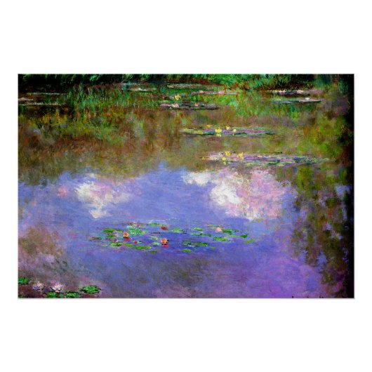 Claude Monet - Water-Lilies, The Clouds, ポスター (正面)