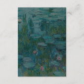 Claude Monet Water Lilies Wedding エンクロージャーカード (裏面)