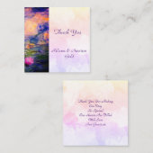 Claude Monet Water lilies Wedding Thank You Card ノートカード (正面/裏面)