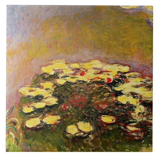 Claude Monet, Water Lilies (yellow), タイル (正面)