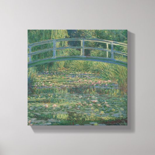 Claude Monet Water-Liliy Pond – Japanese bridge キャンバスプリント (正面)