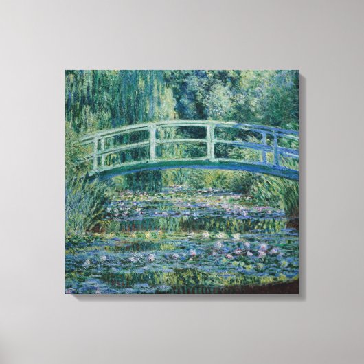 Claude Monet Water-Liliy Pond – Japanese bridge キャンバスプリント (正面)