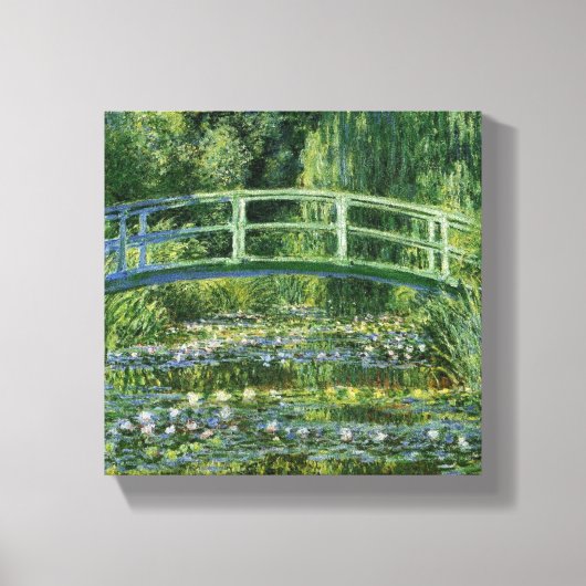 Claude Monet Water-Liliy Pond – Japanische Brücke キャンバスプリント (正面)