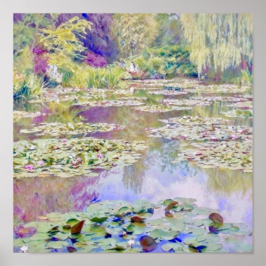 Claude Monet Water Lily Pond Giverny ポスター (正面)