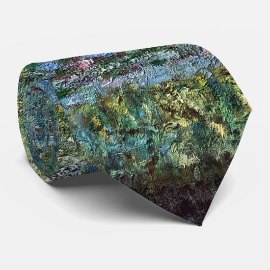 Claude Monet - Water Lily pond, Green Harmony ネクタイ (ロール)