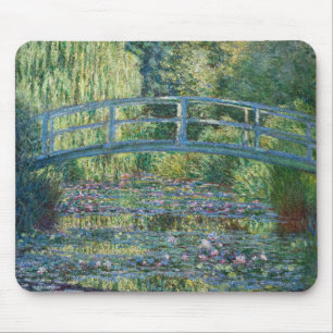 Claude Monet - Water Lily pond, Green Harmony マウスパッド