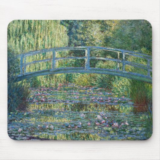 Claude Monet - Water Lily pond, Green Harmony マウスパッド (正面)