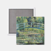 Claude Monet - Water Lily Pond & Japanesese Bridge マグネット (正面/裏面)
