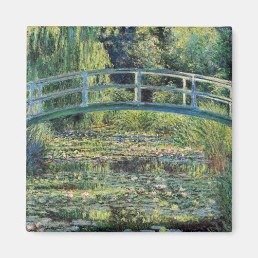 Claude Monet - Water Lily Pond & Japanesese Bridge マグネット (正面)