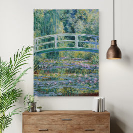 Claude Monet Waterlilies and Japanese Bridge ポスター