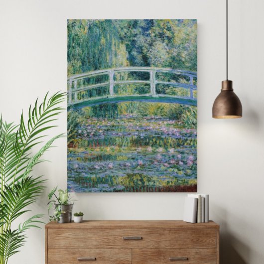 Claude Monet Waterlilies and Japanese Bridge ポスター