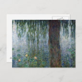 Claude Monet | Waterlilies Weeping Willows left ポストカード (正面/裏面)