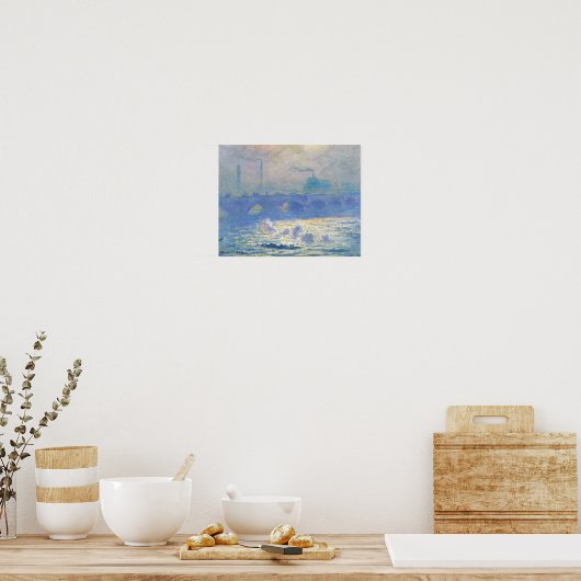 Claude Monet - Waterloo Bridge ポスター (キッチン)