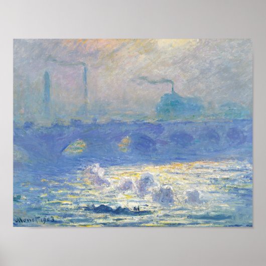 Claude Monet - Waterloo Bridge ポスター (正面)