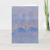 Claude Monet Waterloo Bridge Sunlight Art Print カード (正面)